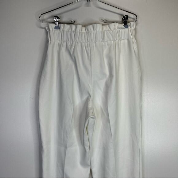 Vince Camuto Belted Tailored pants new ivory - 6 - Picture 8 of 12